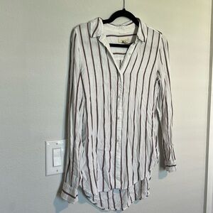 Striped button down shirt